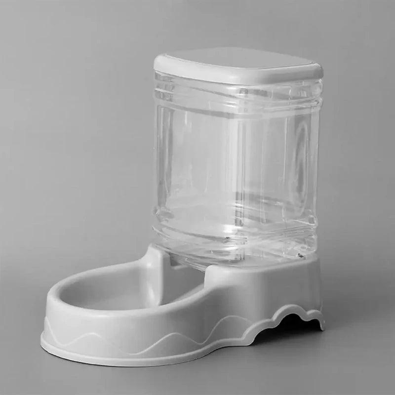 Pet automatic feeder cat drinking water bowl cat bowl dog bowl 3.8L large capacity combination grain storage barrel pet supplies