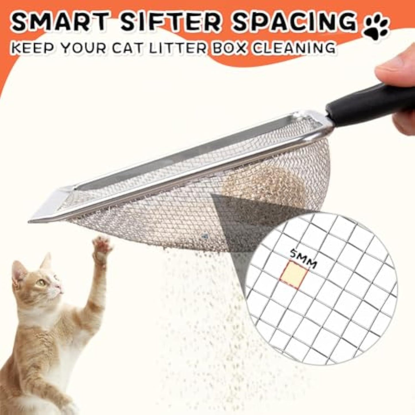 Rostfri Kattsandskyffel