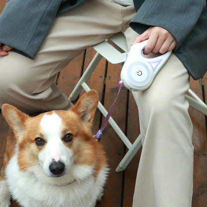 Retractable Leash with LED Light