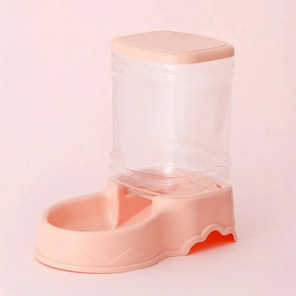 Pet automatic feeder cat drinking water bowl cat bowl dog bowl 3.8L large capacity combination grain storage barrel pet supplies